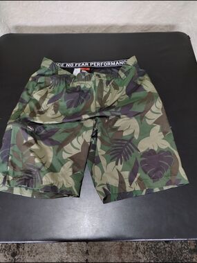 No Fear Performance Men's Green Camo Swim Shorts
